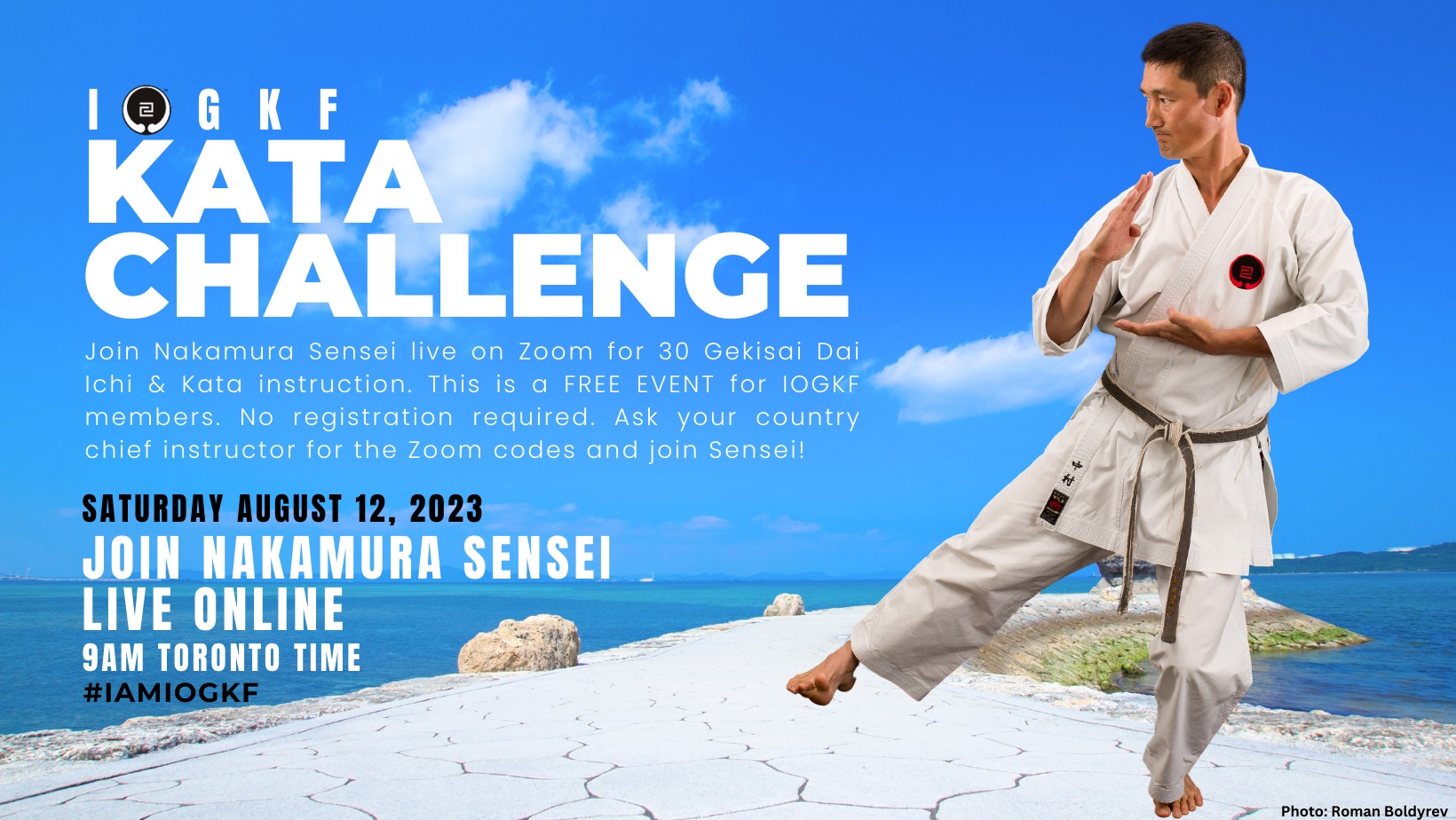 IOGKF Kata Challenge 2023. 30 Gekki Sai Dai Ichi with Nakamura Sensei!